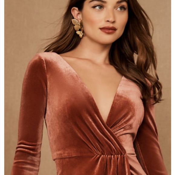 New Jenny Yoo Logan Velvet Dress/Gown Formal - Picture 10 of 11